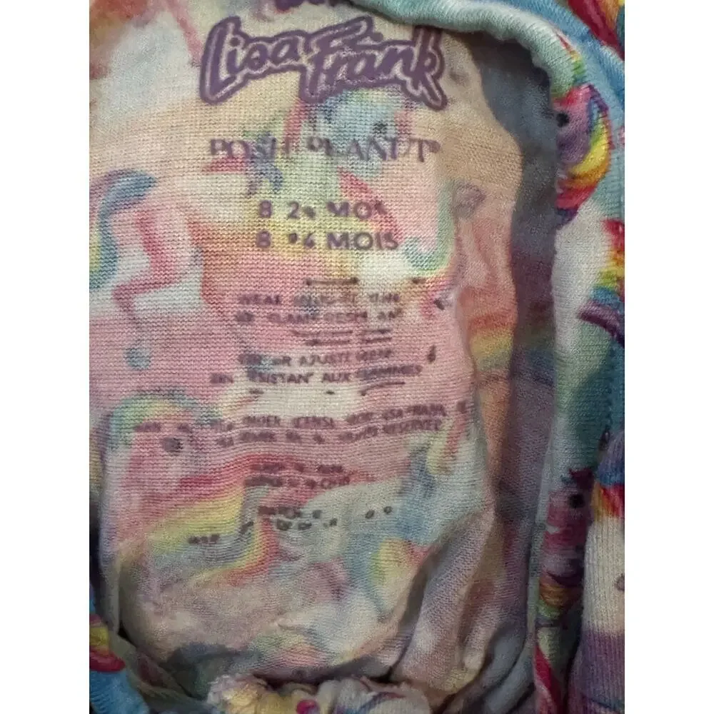 Lisa Frank x Posh Peanut Markie Magic Footie Turban & Pajamas Set Size 18-24 M